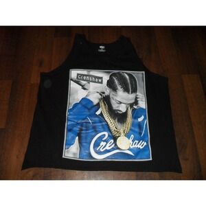 Shaka Wear Nipsey Hussle Crenshaw Graphic Tank Top Mens 2XL Black *See Pictures*